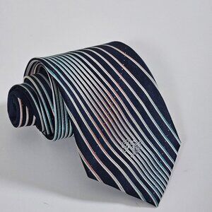 Nina Ricci Silk Tie Handmade Stripes Timeless Designer Boho W4 L58 Inches